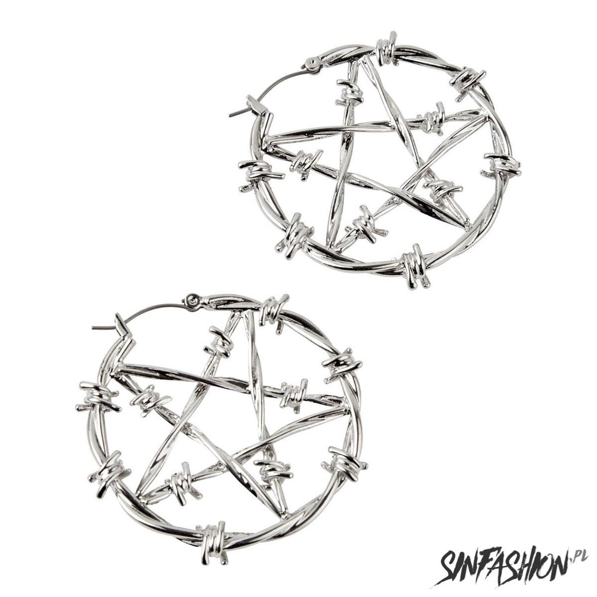 Kolczyki Killstar Lifes A Witch Large Hoop Silver
