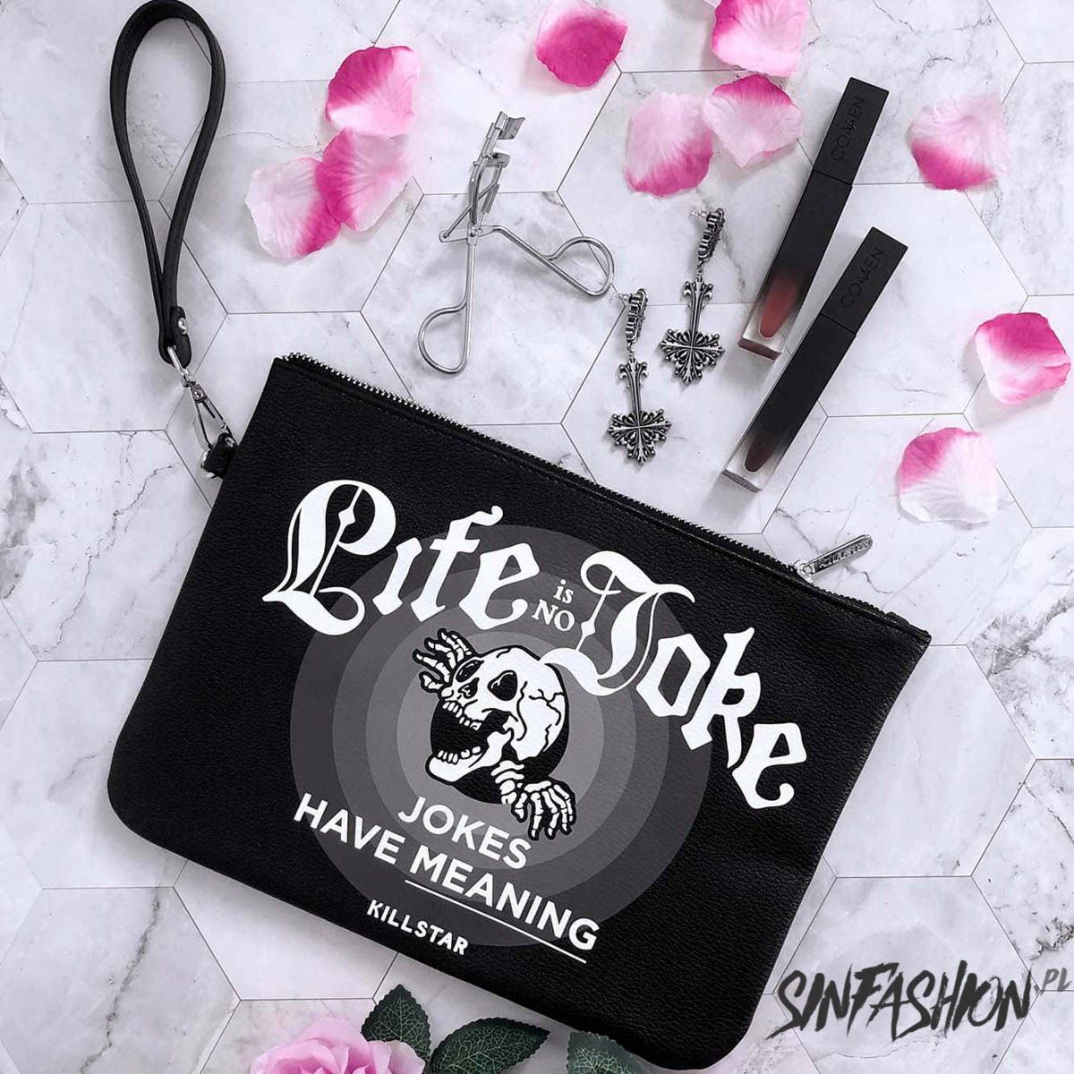 Kosmetyczka Killstar Life Is No Joke Makeup Bag