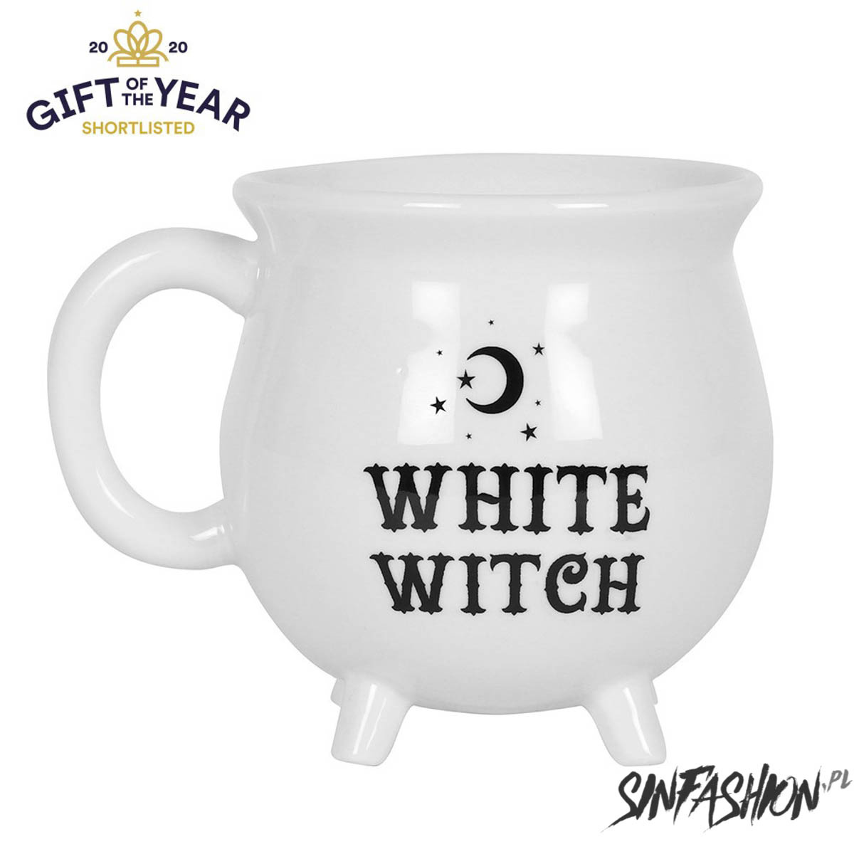 Kubek Black Decor White Witch Cauldron Mug