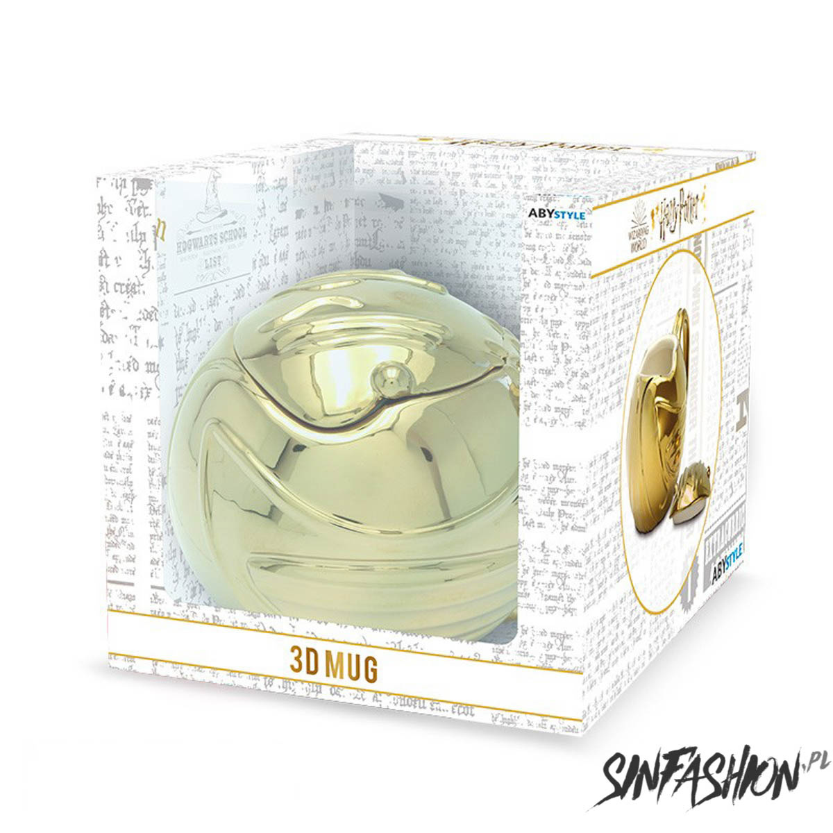 Kubek Harry Potter Golden Snitch 3D 450ml