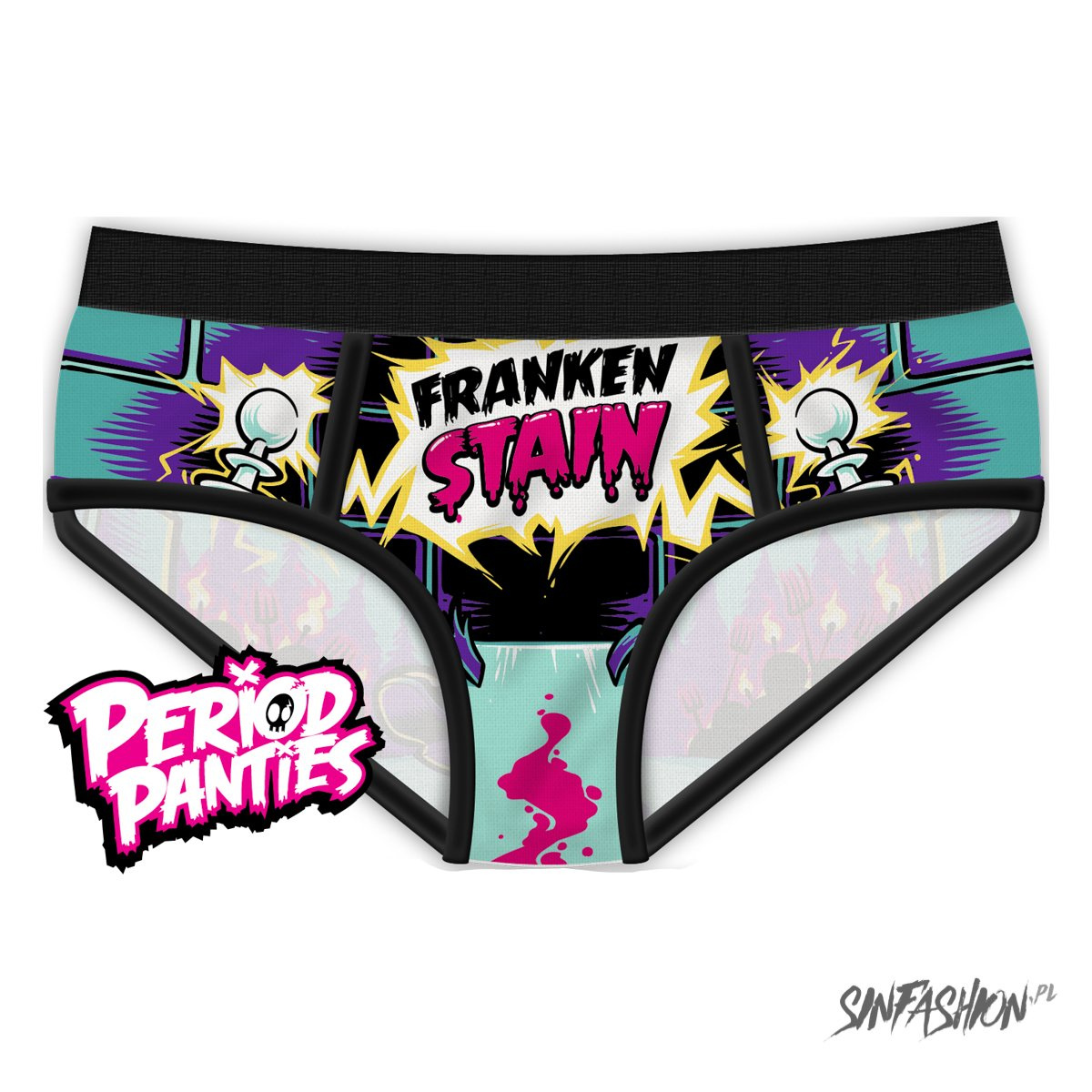Majtki Period Panties Frankenstain