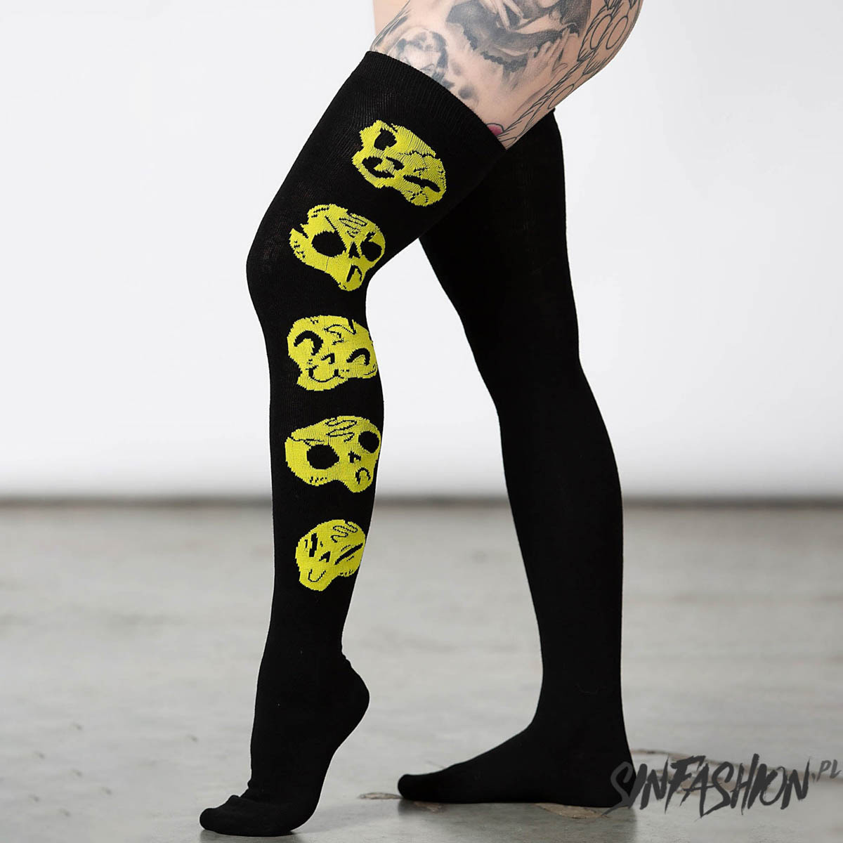 Skarpetki Killstar Heads Up Long Socks