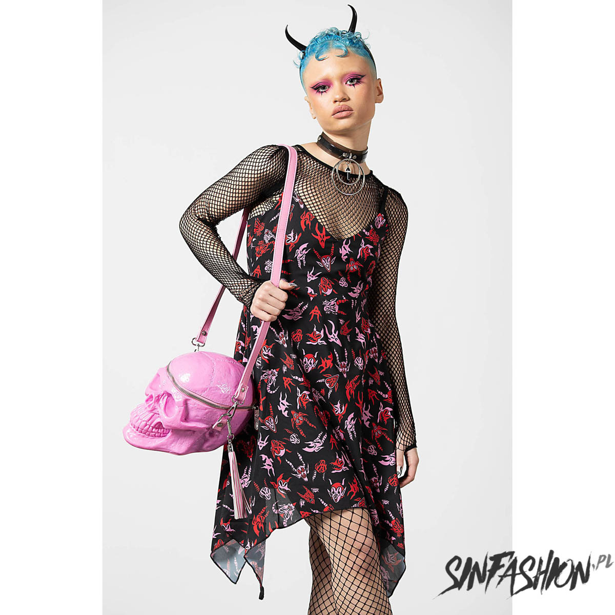 Sukienka Mini Killstar Develish Sun Dress