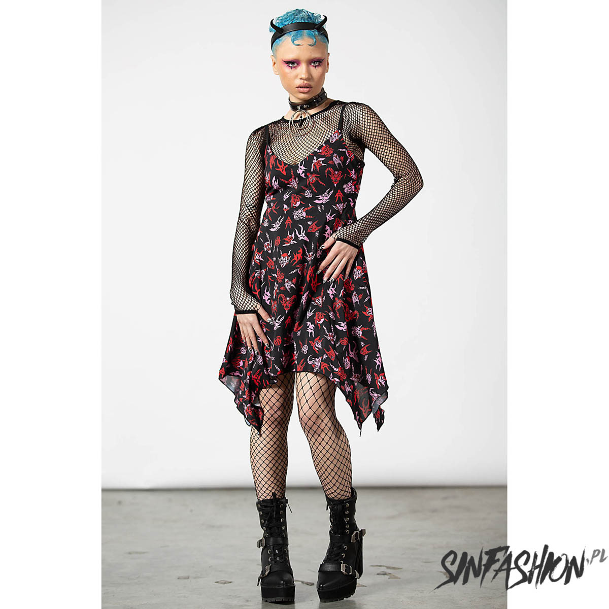 Sukienka Mini Killstar Develish Sun Dress