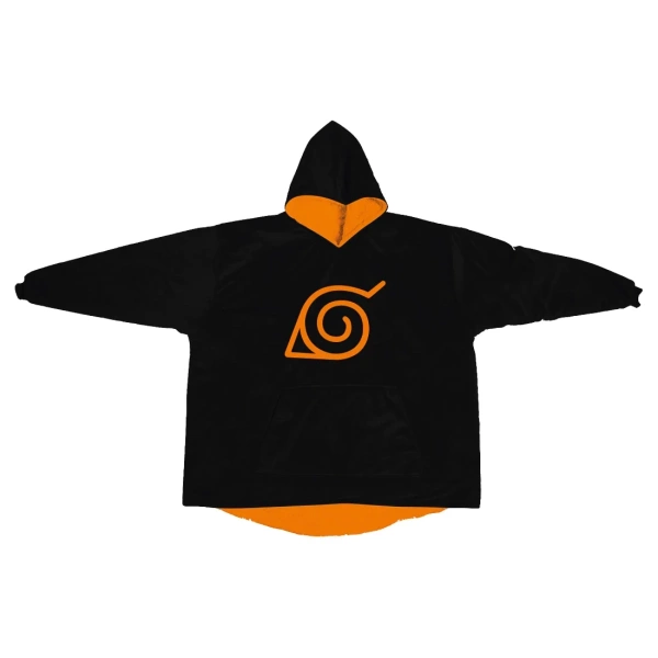 Bluza Koc Oversize Naruto Konoha Logo