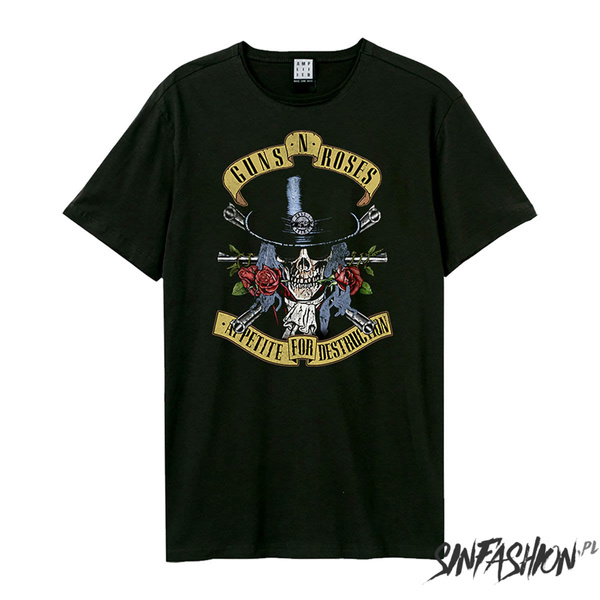 Koszulka Amplified Guns N Roses Top Hat Skull